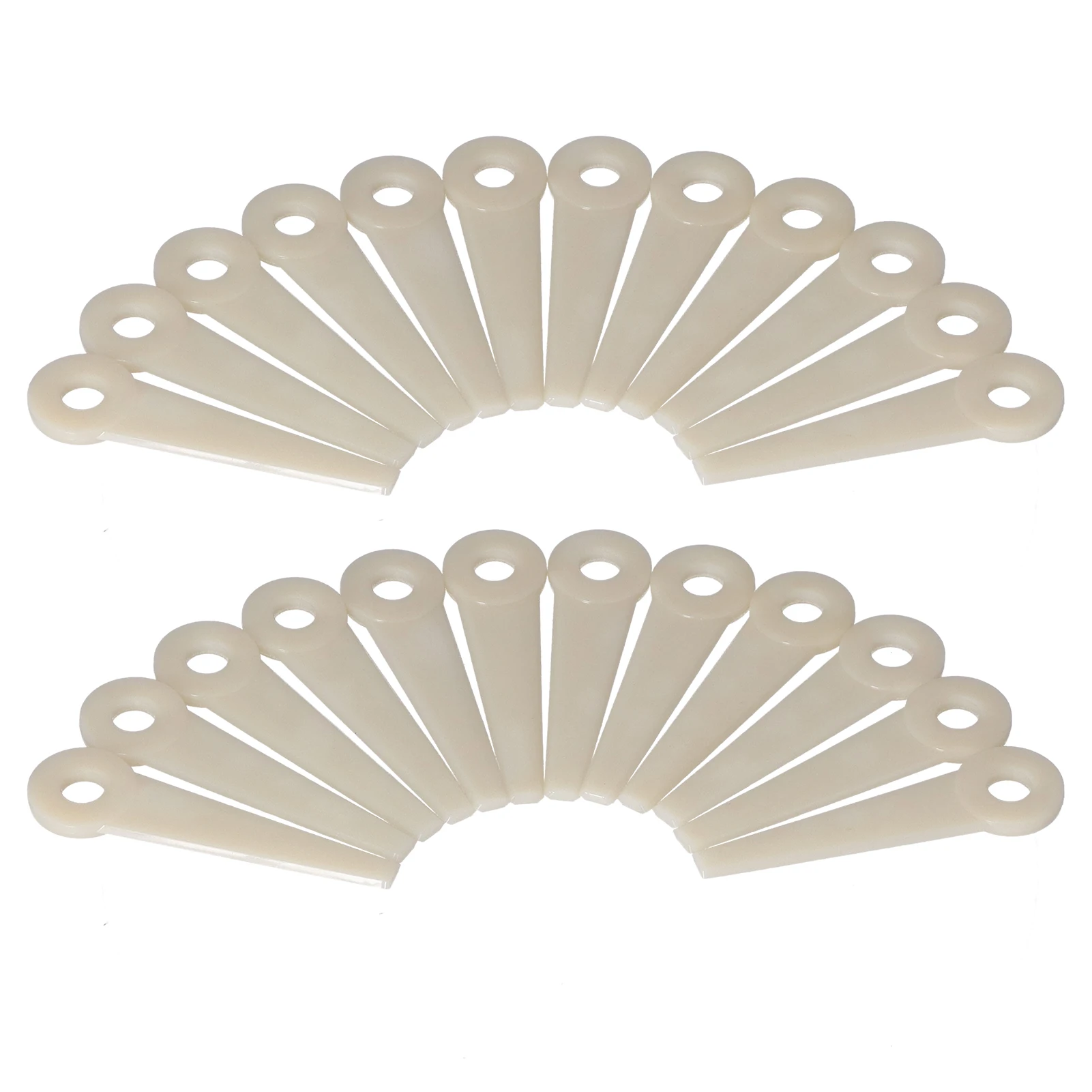 24Pcs Plastic Trimmer Cutter Blades Lawn Mower Head Blade Replacement 4111-007-1001 for Stihl PolyCut 6-3 20-3 10-3 41-3