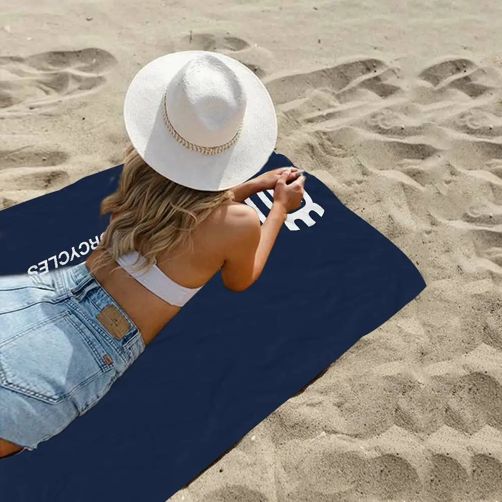 H-Husqvarnas Logo Microfiber Beach Towel Absorbent Quick dry Soft Yoga Swimming Resort Mountain Climbing Towel view 3