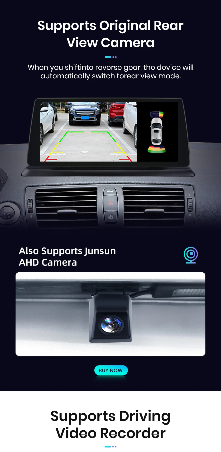 Junsun Drahtloses Carplay Android Auto Autoradio für BMW 1er E81 E82 E87 E88 2005–2012 4G WiFi GPS Intelligente Systeme Stereo – Detail 19