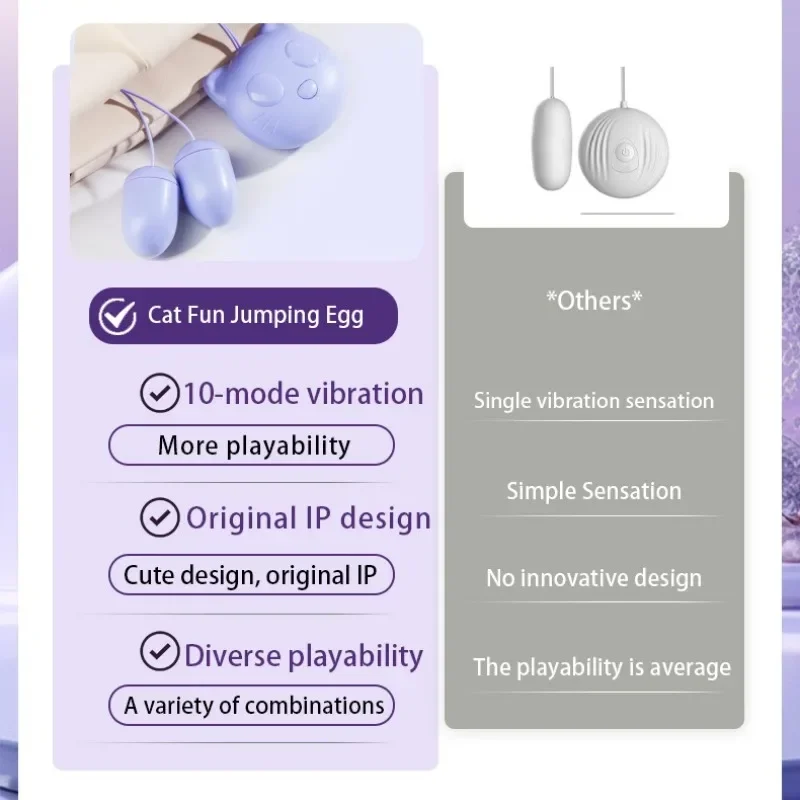 ウェアラブルジャンプエッグバイブレーター、膣マッサージ器、クリトリス刺激器、女性用バレットバイブレーター、大人のおもちゃ、恋人向けゲーム