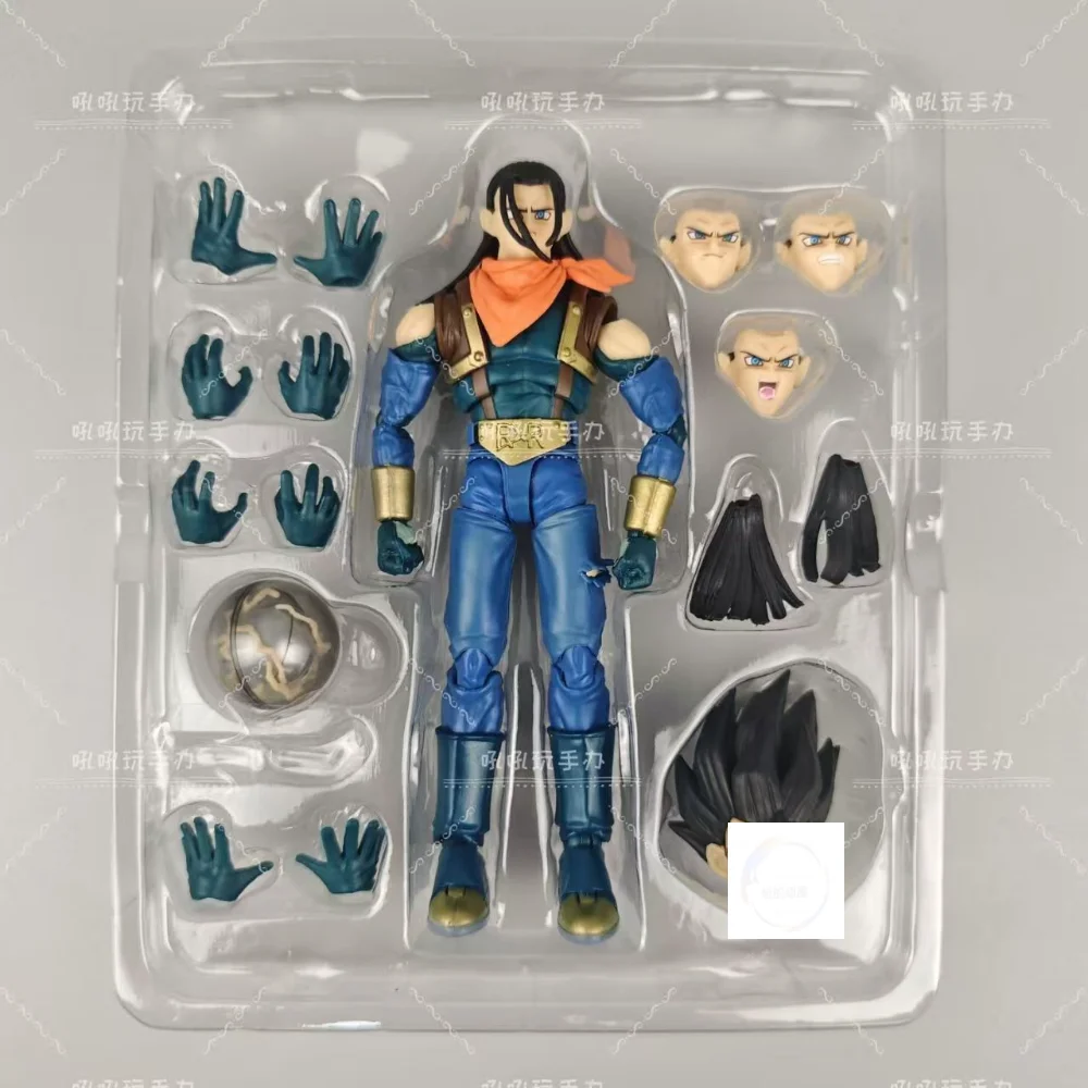 ฟิกเกอร์ดราก้อนบอล GT SHF มนุษย์ประดิษฐ์ หมายเลข 17 ทรังค์ส เซียวฟาง จิรุ ข้อต่อขยับได้ ของเล่นสะสม ของขวัญ