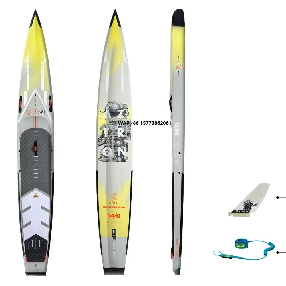14ft Composite High Quality EPS Carbon Fiber Racing Surfboard Unisex Fiberglass Race SUP Boards