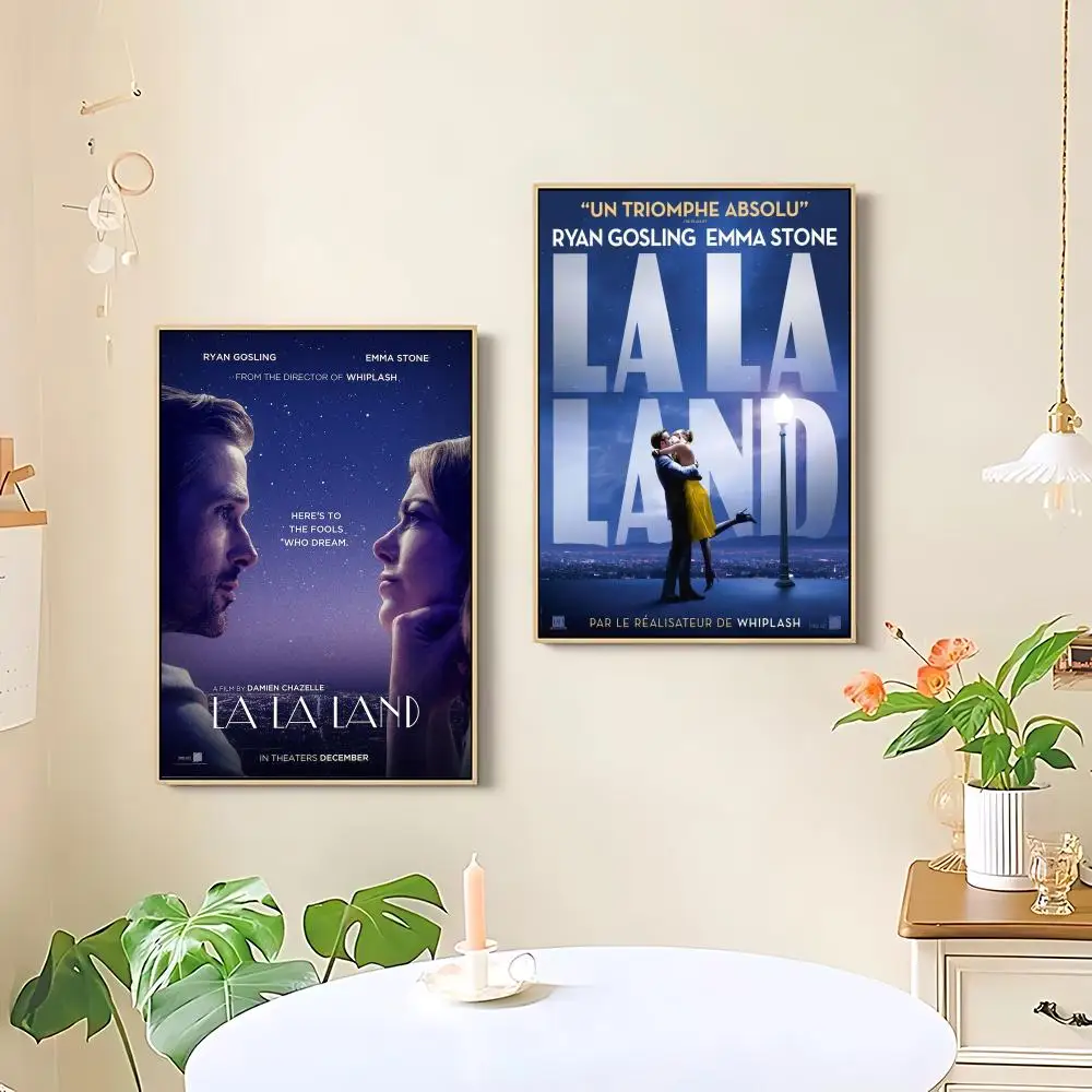 Classic Movie La La Land Poster HD art sticky wall waterproof home living room bedroom bar aesthetic decoration