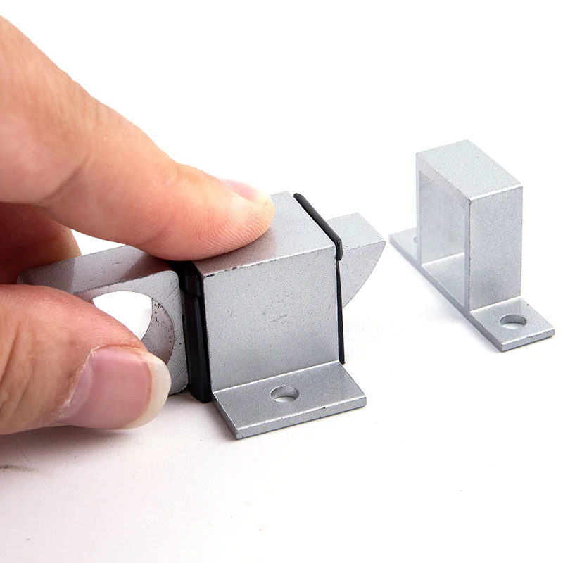 NEW SALE Door Bolt Latch Aluminum Alloy Security Automatic Window Gate Spring Bounce Lock