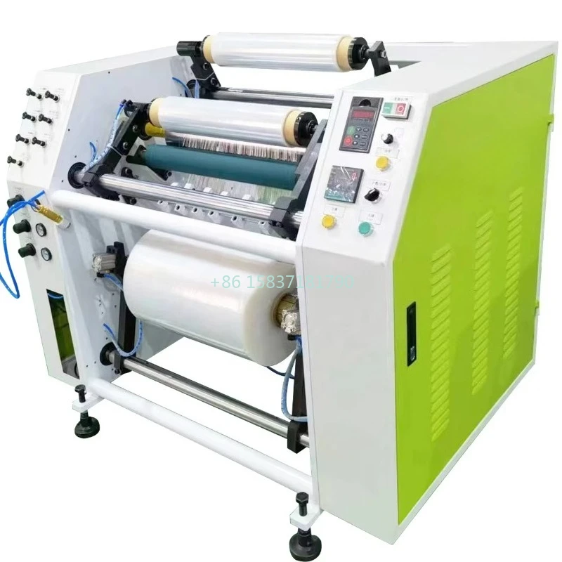 Semi Automatic Paper Slitting Machine Portable Slitting and Rewinding Machine LLDPE Stretch PE Packaging Film Rewinding Machine