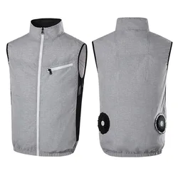 Summer new cooling cooling jacket air conditioning clothes outdoor exercise sleeveless vest refrigeration welder Labor overalls