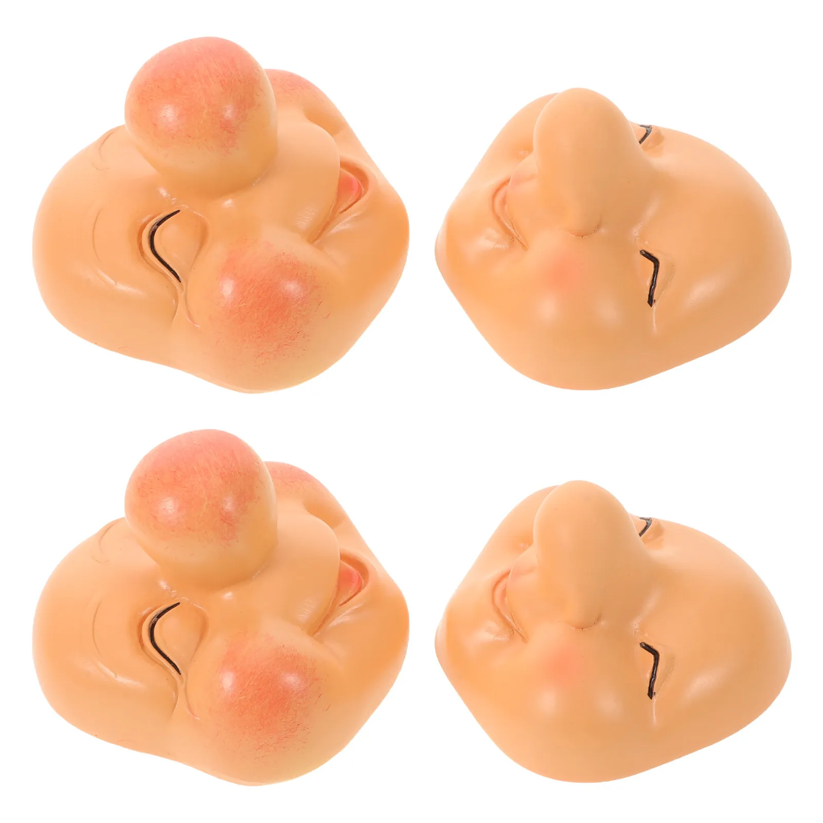 

4Pcs Dwarf Facial Decoration Resin Gnome Face Parts for DIY Crafts Lifelike Nose and Expression for Holiday Gnome Ornaments