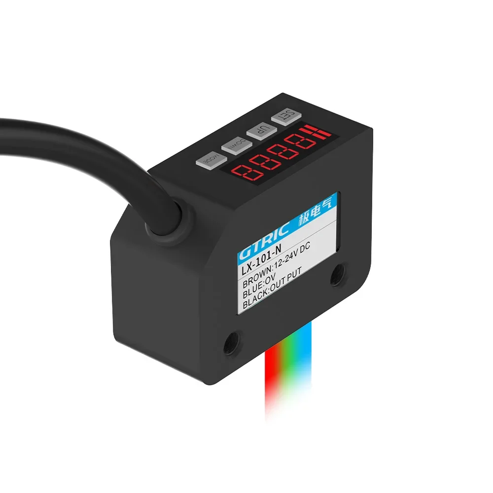Color Code Contrast Optical Sensor 12-24V DClight source Color Recognition Photoelectric Switch Color Marking Sensor