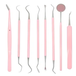 Dental Mirror Stainless Steel Dentist Prepared Tool Dental Probe Scaler Tartar Remover Teeth Whitening Oral Cleaning Tools