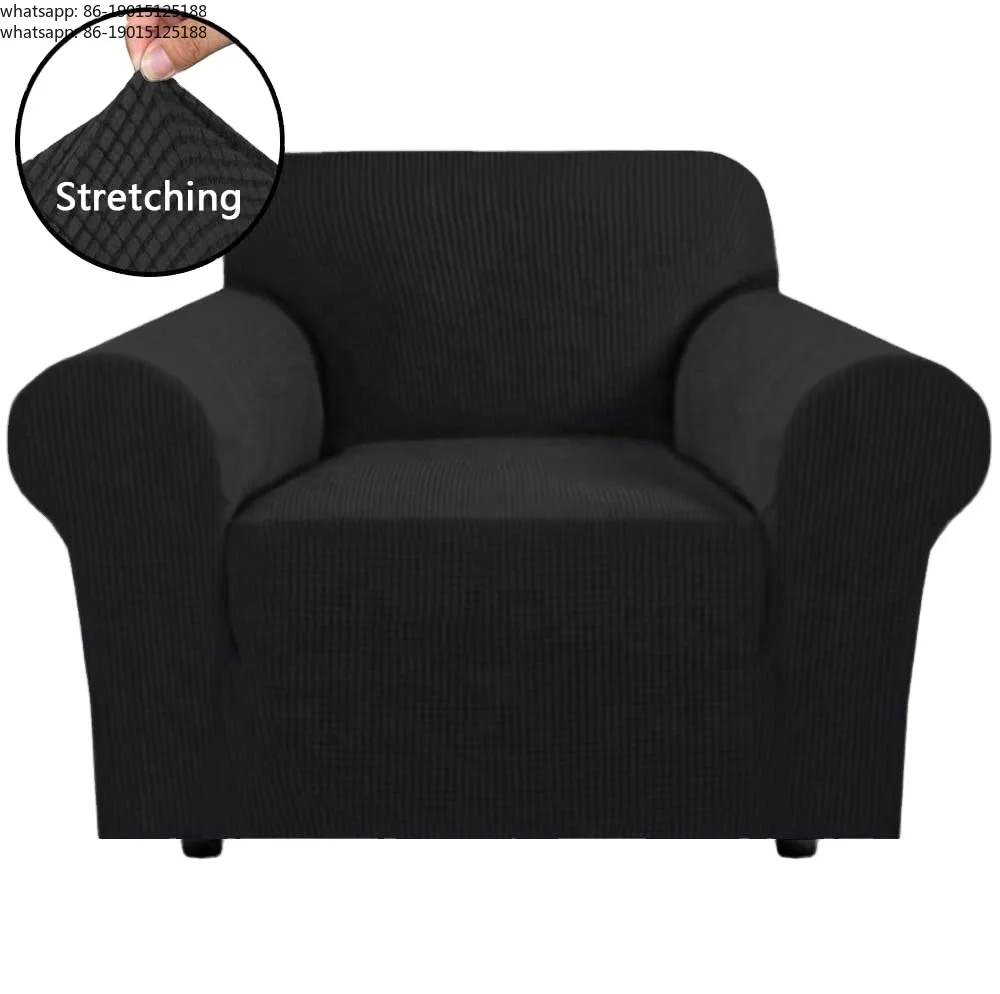 Jacquard Knitted Stretch Fabric Chair Armchair Sofa Cover A Sofa Cover