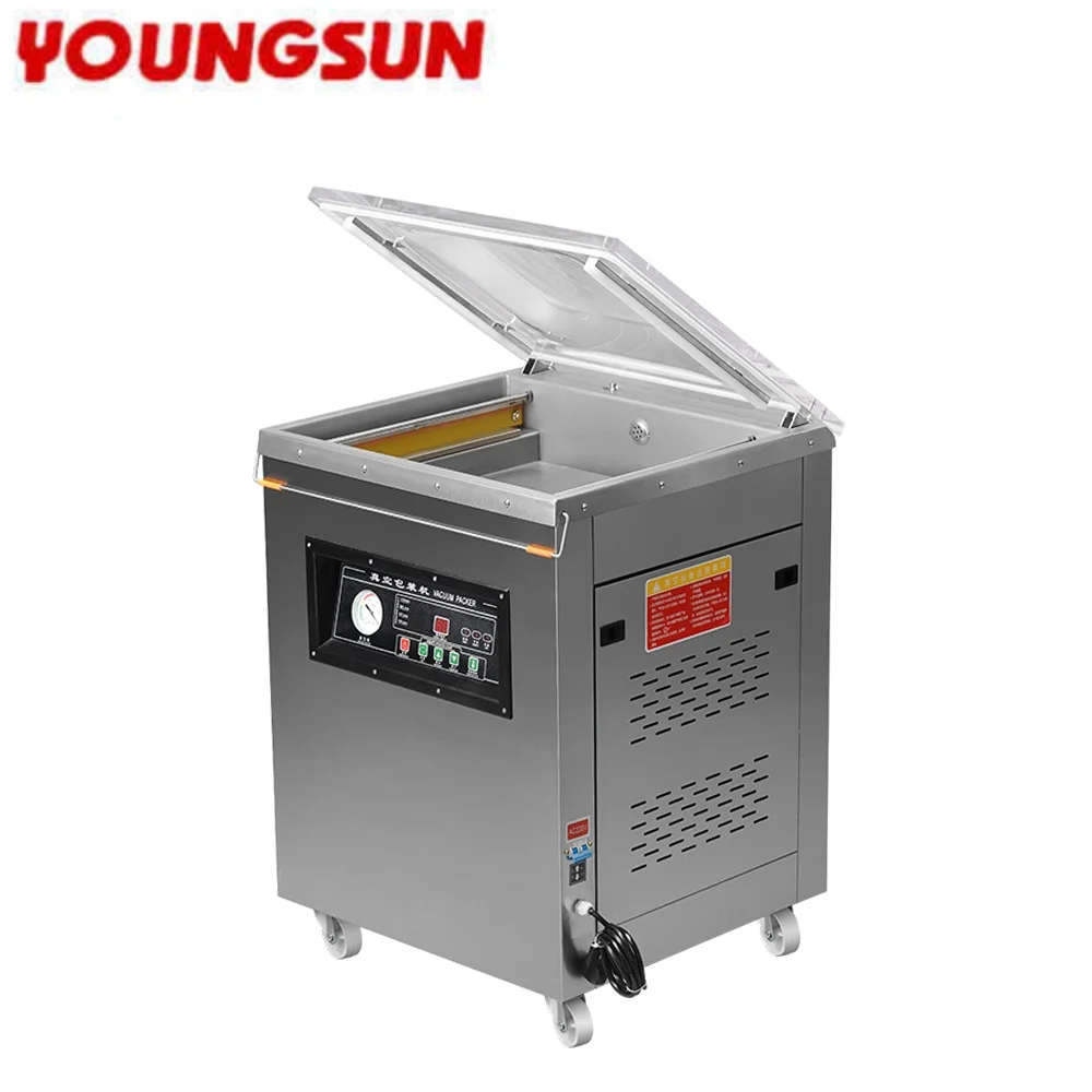 

YOUNGSUN DZ-420 Industrial Food Packaging Desktop Vacuum Machine Horizontal Automatic Packing Machine for Factory Meat Food
