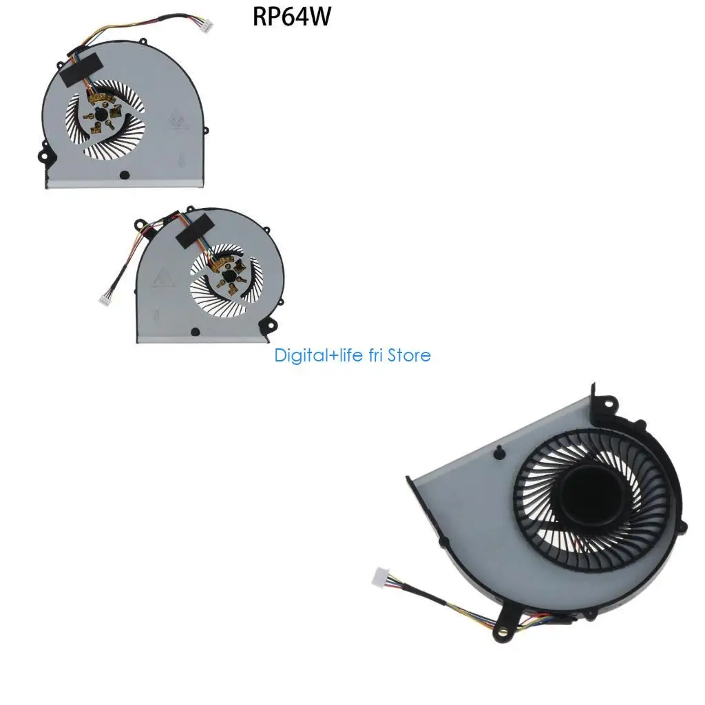 E06D Laptop CPU GPU Fan for Gigabyte Aero15 RP64W RP65W Cooler Fan BS5005HS-U2M BS5005HS-U2N Computer Cooling Radaitor