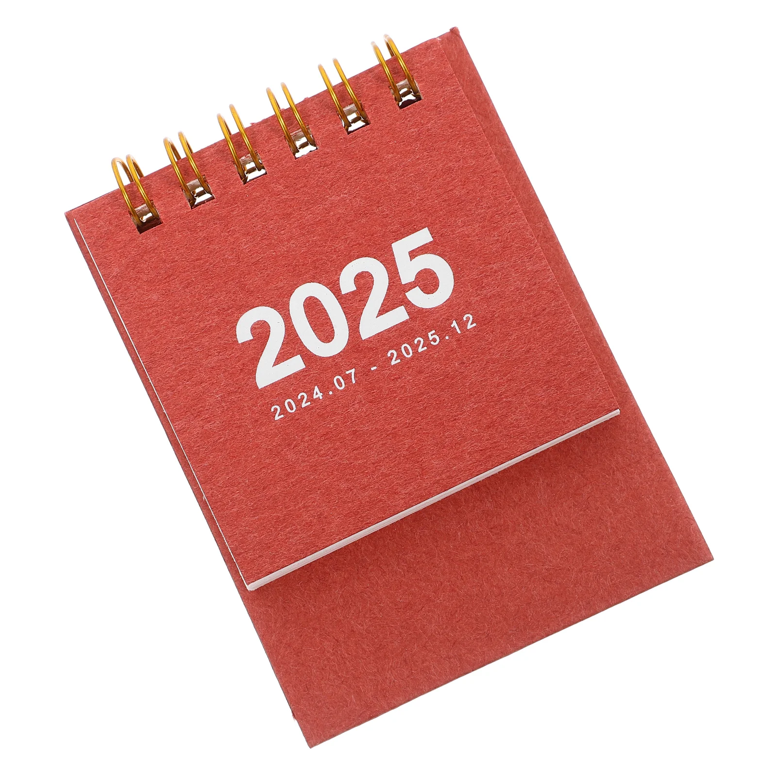 

Small Desk Creative Desktop Calendar Decorative Standing Daily Use Red Calendars Home Decoration