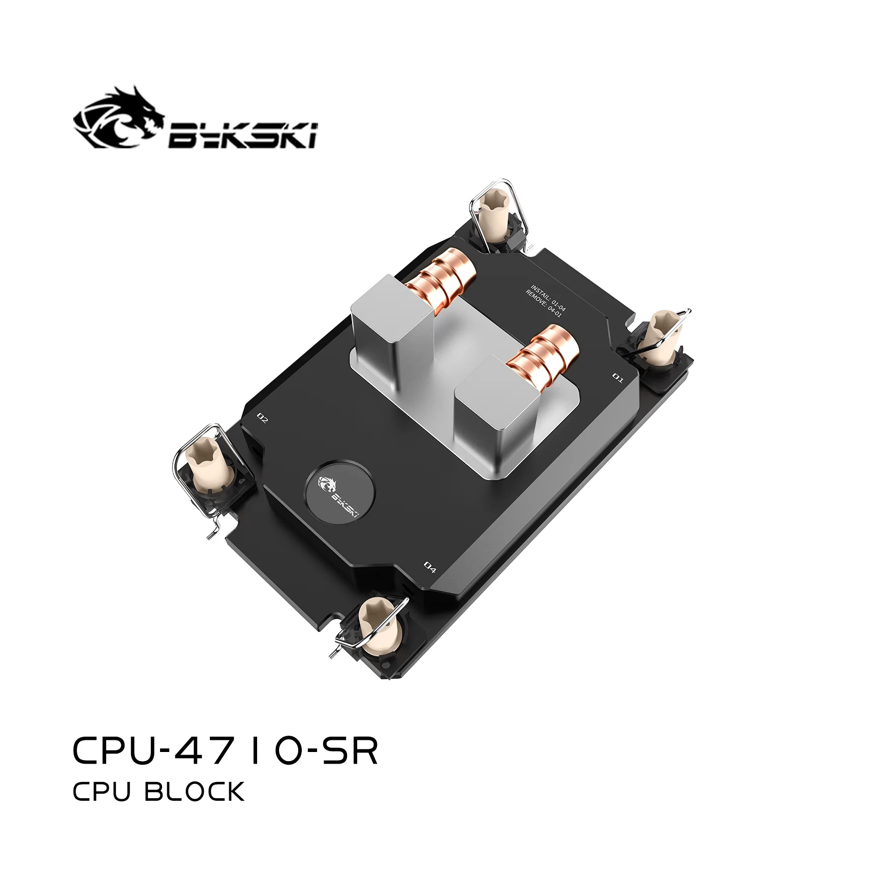 Bykski CPU Waterblok voor INTEL LGA4710 / 4677 Server AI Cloud Computing Vloeistofkoeler Volledig metalen koperen radiator CPU-4710-SR