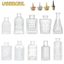 Cocktail Bitters Bottle Vintage Glass Design with Stainless Steel Dasher Top Professional Bar Accessory Bar Tool
