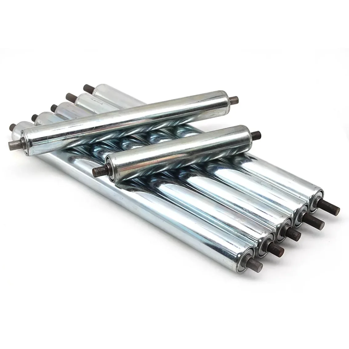 1Pcs Galvanized Gravity Roller Conveyor Dia 25mm 38mm 50mm 60mm Total Length 150 200 250 300 350 400 450 500mm