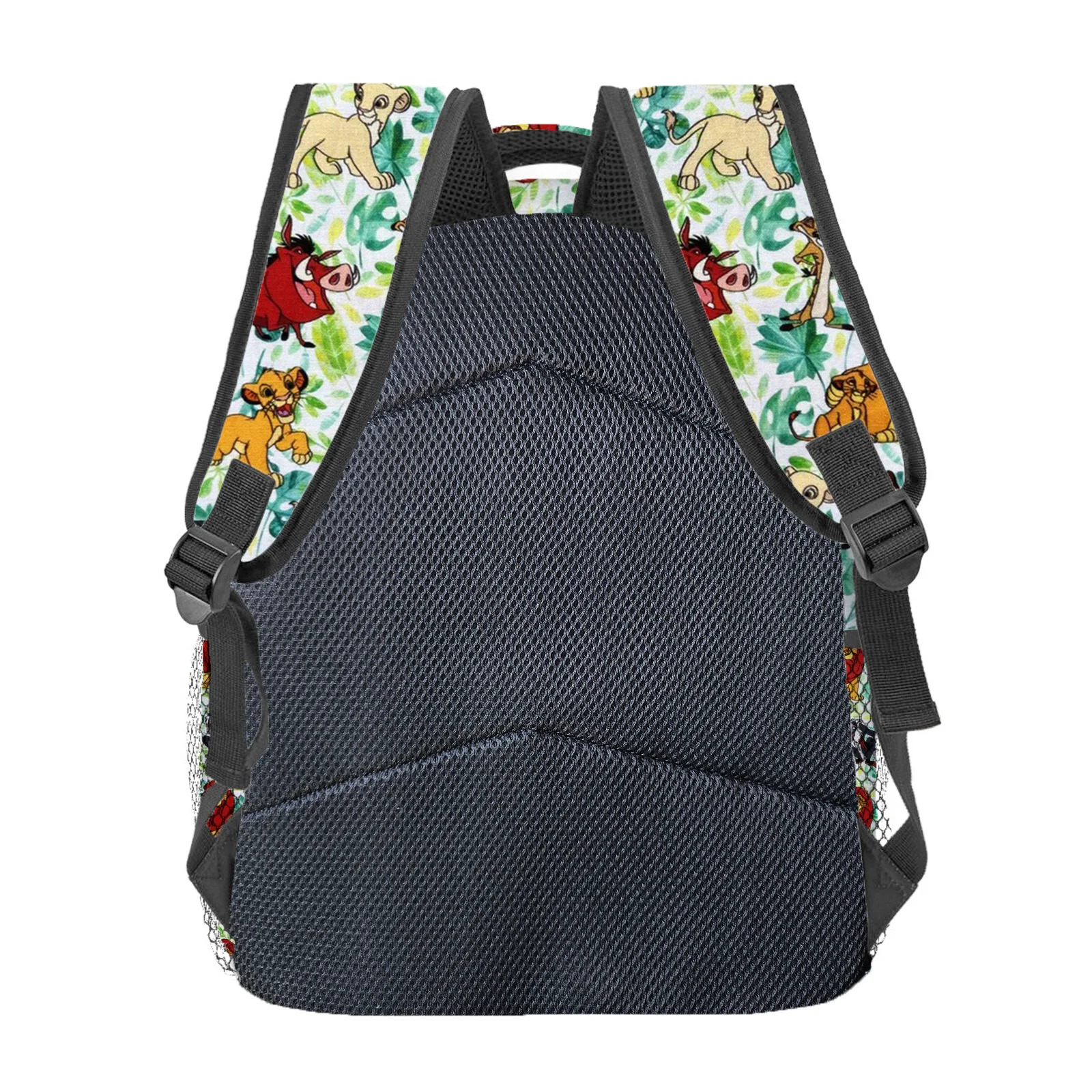 حقيبة الظهر ذات الطابع الأسد الملك: طباعة شخصية الغابة #2