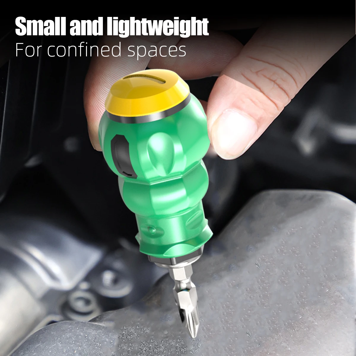 LAOA Radish Head Mini Short Handle Multi Function Flat And Cross Two In One Screwdriver For Home Repair DIY Tool Kit