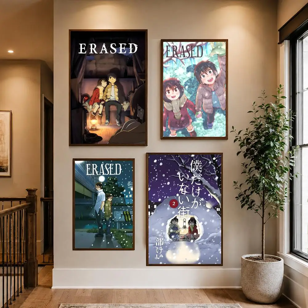 Mystery Anime E-Erased Poster HD Waterproof PP Self-Adhesive Removable Wall Art Poster for Bedroom Cafe Gym Home Decor Gift