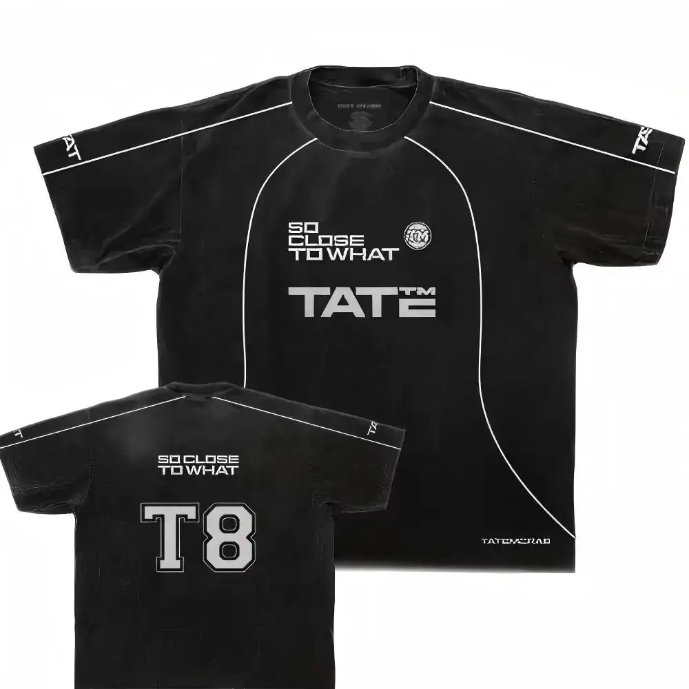 New 2025 Tate McRae - SC2W Football Jersey White men Short Sleeve 3Ds  Kid Women Sports Training Quick Drying Casual