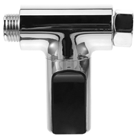 LED Digital Shower Thermometer Free Visible Accurate Real Time Water Temperature Monitor (Silver）
