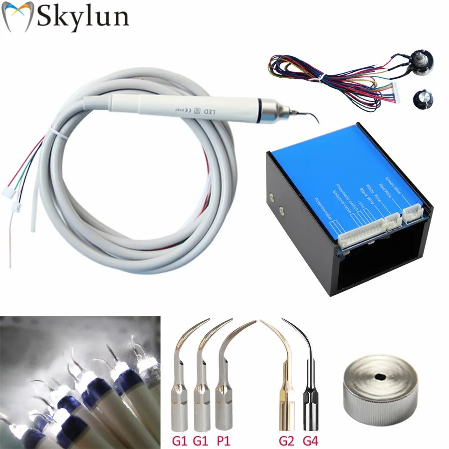 

Dental Ultrasonic Scaler Built in LED Piezon Scaler Scaling Fit EMS Woodpecker Oral Teeth Whitening Kits