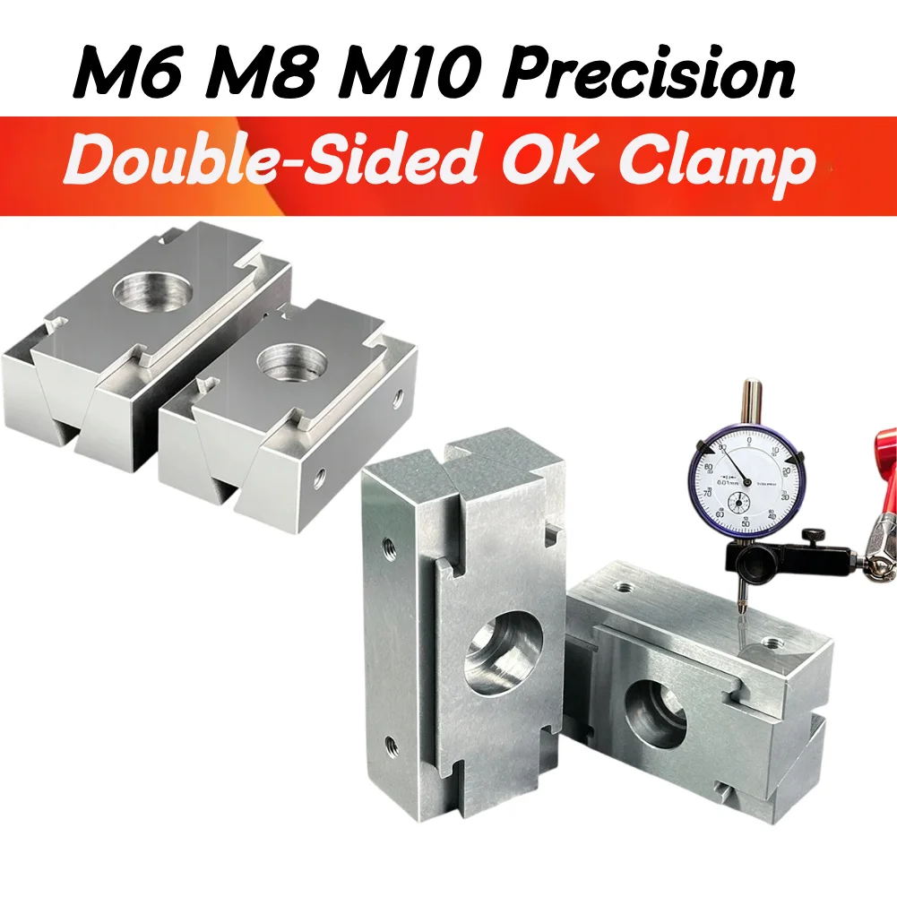 Double‑Sided OK Clamp M6 M8 M10, Precision Wedge‑Shaped Multi‑Station CNC Clamping Block Fixture