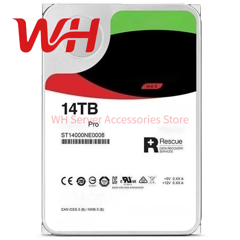 

for Seagate for IronWolf Pro ST14000NE0008 14TB 7200RPM SATA 3.5" NAS HDD Hard Disk Drive