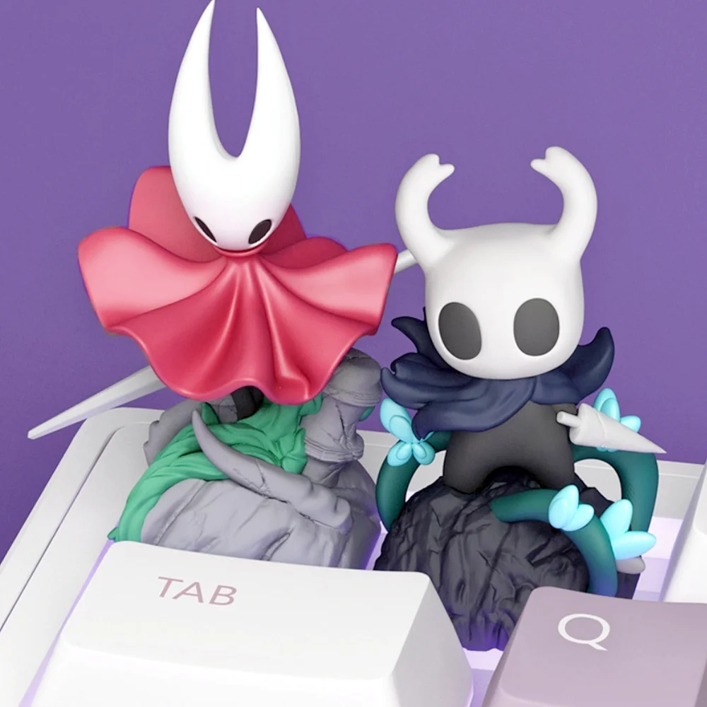 Cavaleiro oco: Silksong Keycaps Jogo Tema Knight Nuu Personagem Keycaps Esc Personalizado Keycaps Anime Periphery Acessório Bonito