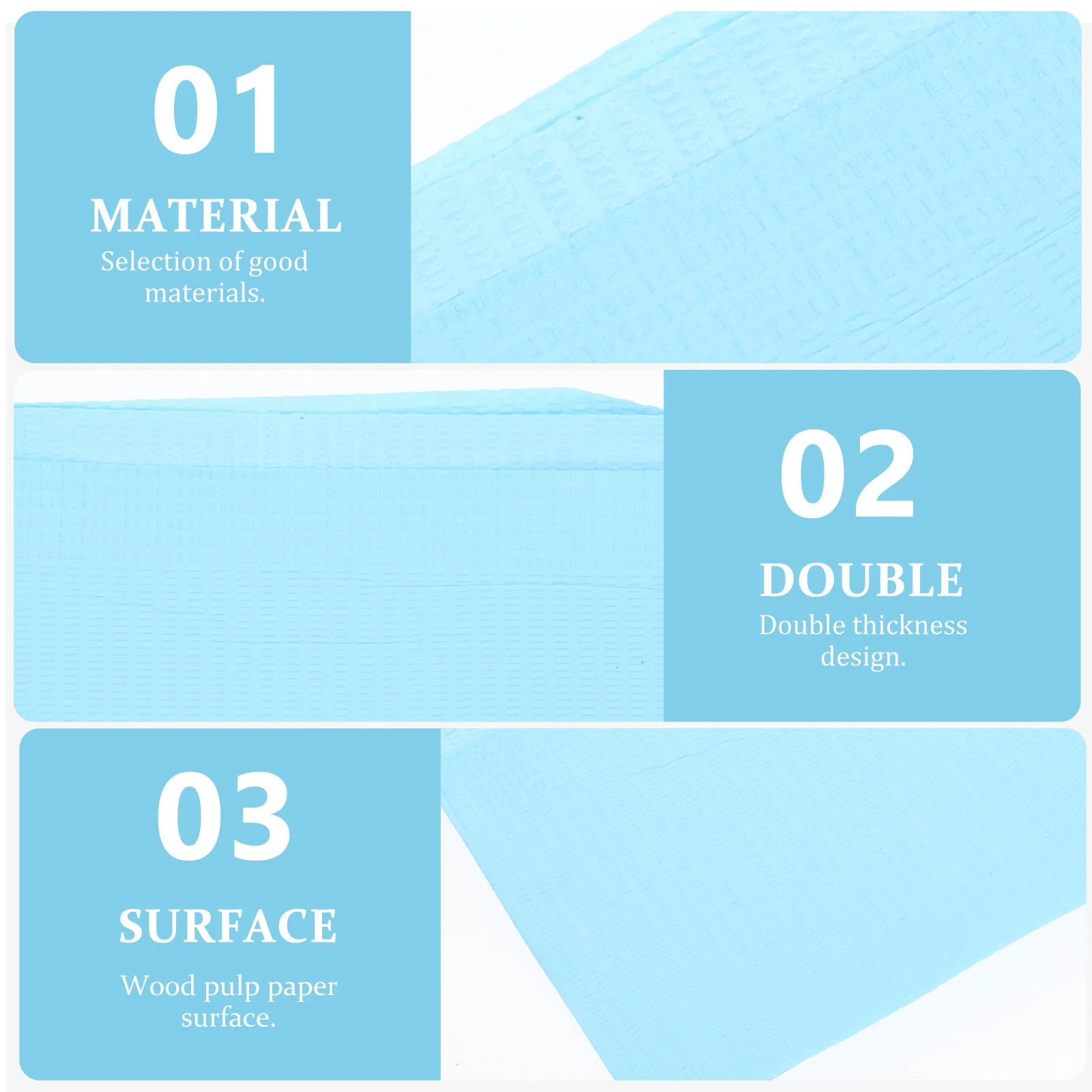 

125pcs Cleaning Gasket Tattooing Table Cloth Covers Waterproof Mat Dental Pads Absorbent Disposable PE Wood Pulp Pad For Artist