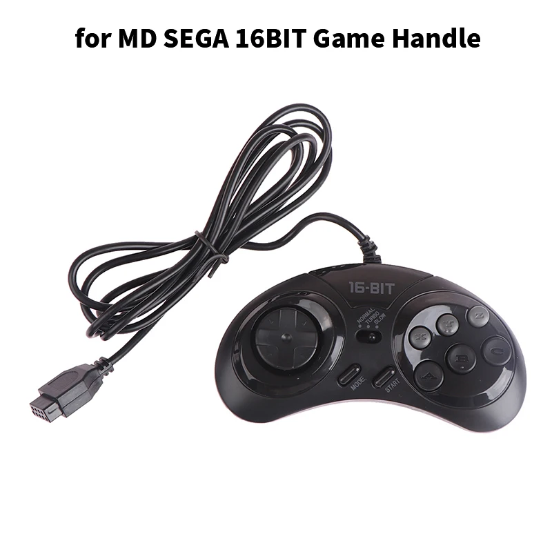 1Pc For MD SEGA Gamepads 16bit Sega Genesis Game controller Sega Joypad Wired Controller Pad Gamepad Game Accessories