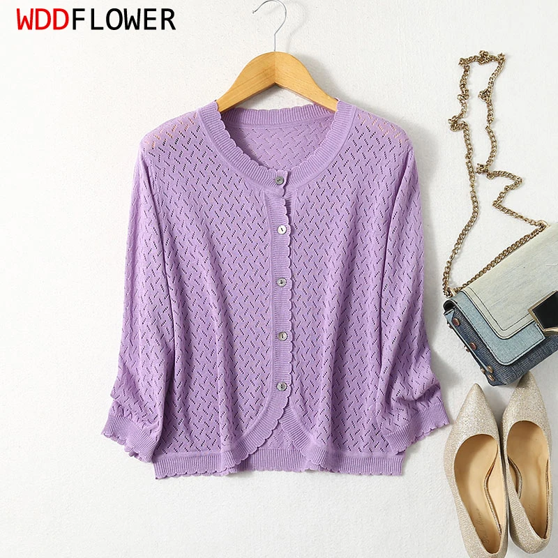 

Women Sweater 70% Mulberry Silk 30% Cotton V Neck Buttons down Long Sleeve Cable knit Cardigan Top Shirt L XL XXL LY044