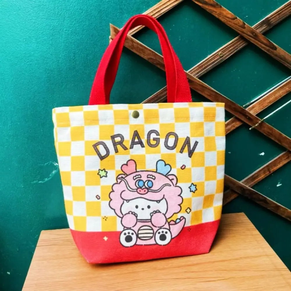 Draagbare Vrouwen Cartoon Dragon Handtas Shopper Tas Tas Draagtas Student Opbergtas Baby Cadeau Tas Portemonnee Tassen