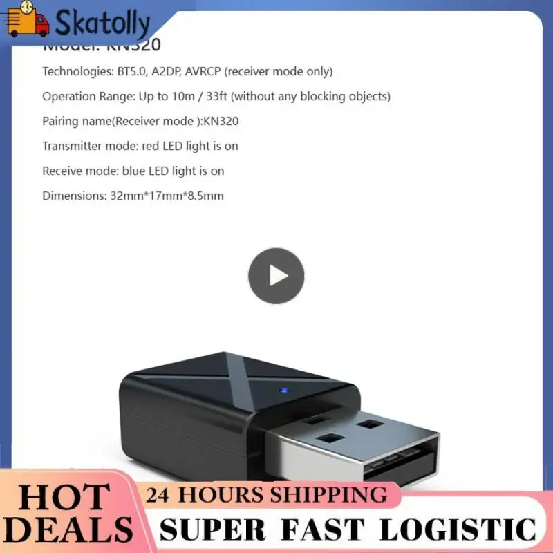 Receiver Connection Sound Quality Sound Speaker Black Standard 5.0 Audio Adapter Adapter Low Latency