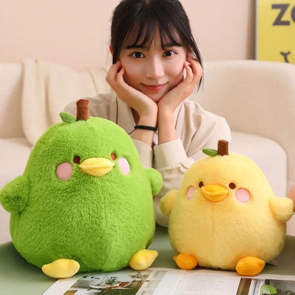 

3d Eyes Pressing Music Duck Plush Toy Hairy Simulation Duck Plush Toy Stuffed Soft Yellow Duck Plush Doll Home Decor