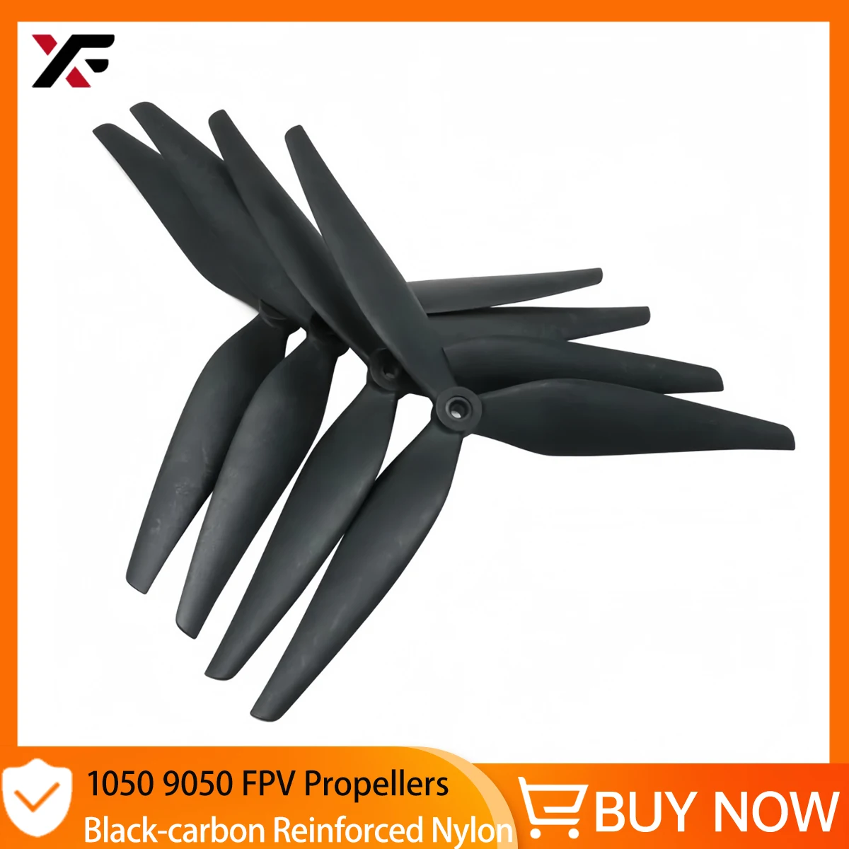 

XFlight Hobby 2pair 10X5X3 9X5X3 1050 9050 10 inch 9 inch 3 Blades Black Carbon Reinforced Nylon Propeller for Rc FPV Drone
