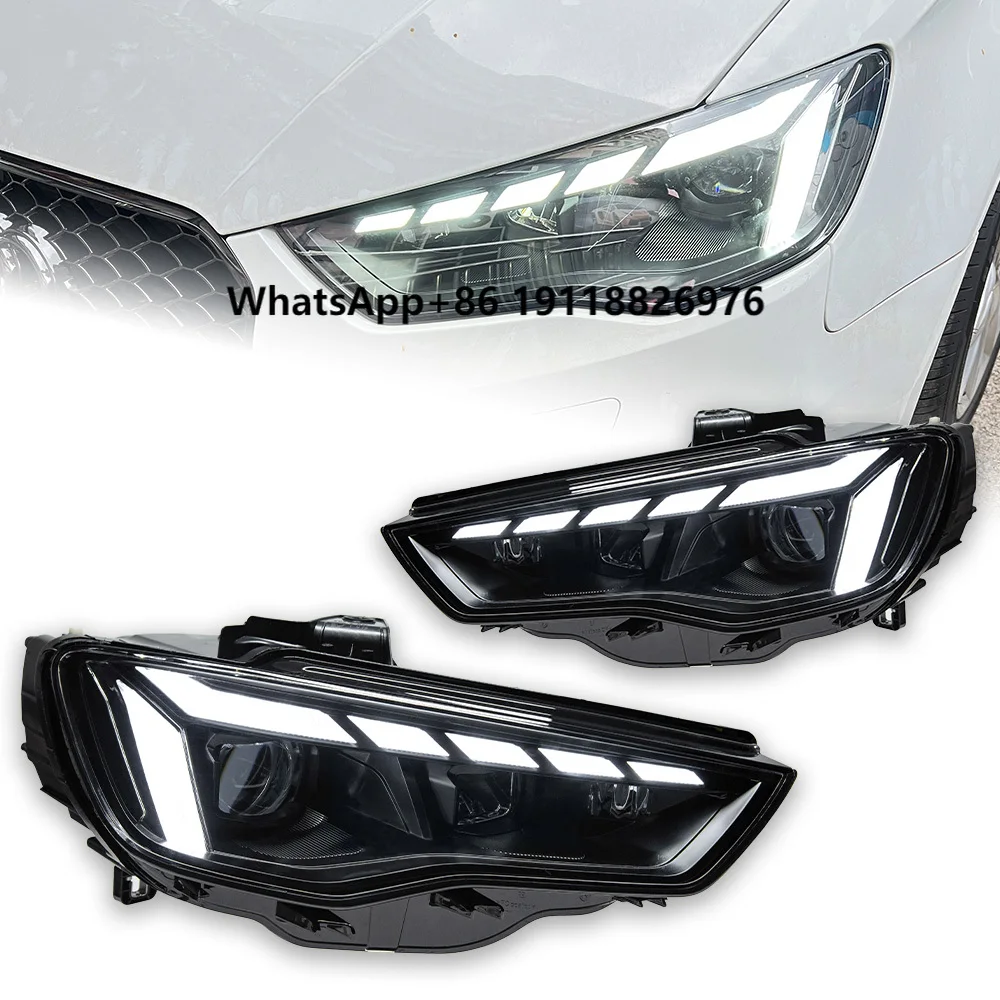 

AKD Car Styling Head Lamp for A3 Led Headlight Projector Lens 2013-2016 RS3 Front Lights DRL Signal Automotive Accessory