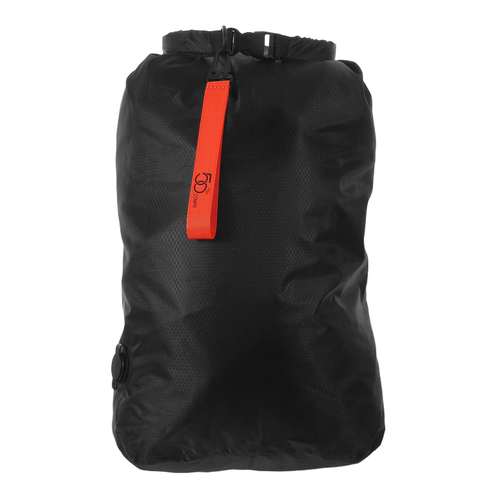 Vacuum Compression Storage Bag Black Nylon Travel Clothes Portable Large Capacity Dustproof Roll Press Seal Orange Strap