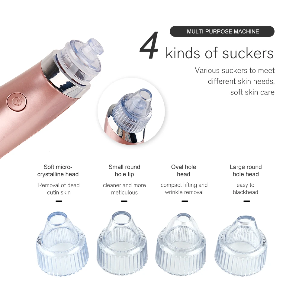 Face Skin Care Electric Blackhead Remover Household Gadget Facial Cleaning Tools Microcrystal Pore Cleaner Beauty Appliances