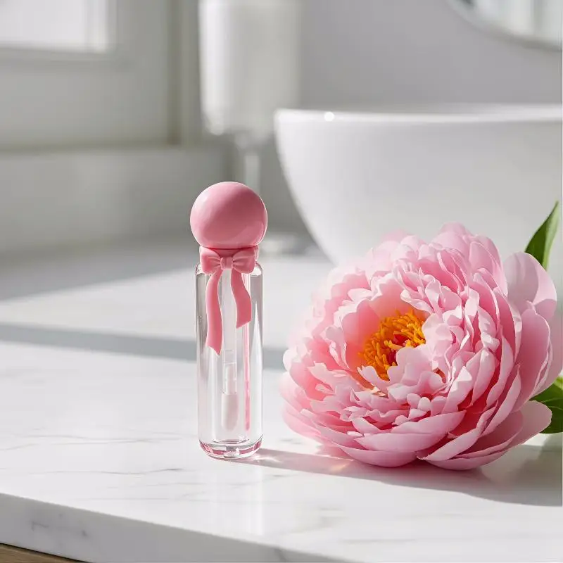 Transparent 6ml Plastic Lip Gloss Tubes Small Storage Refillable Makeup Container Convenient for Purse Travel
