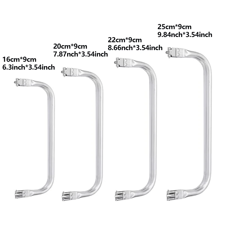 Aluminum Purse Frame Kiss Clasp for Purse Metal Frame Aluminum Tube Frame Square Assembled Bag Clutch Frame DIY Wallet Making