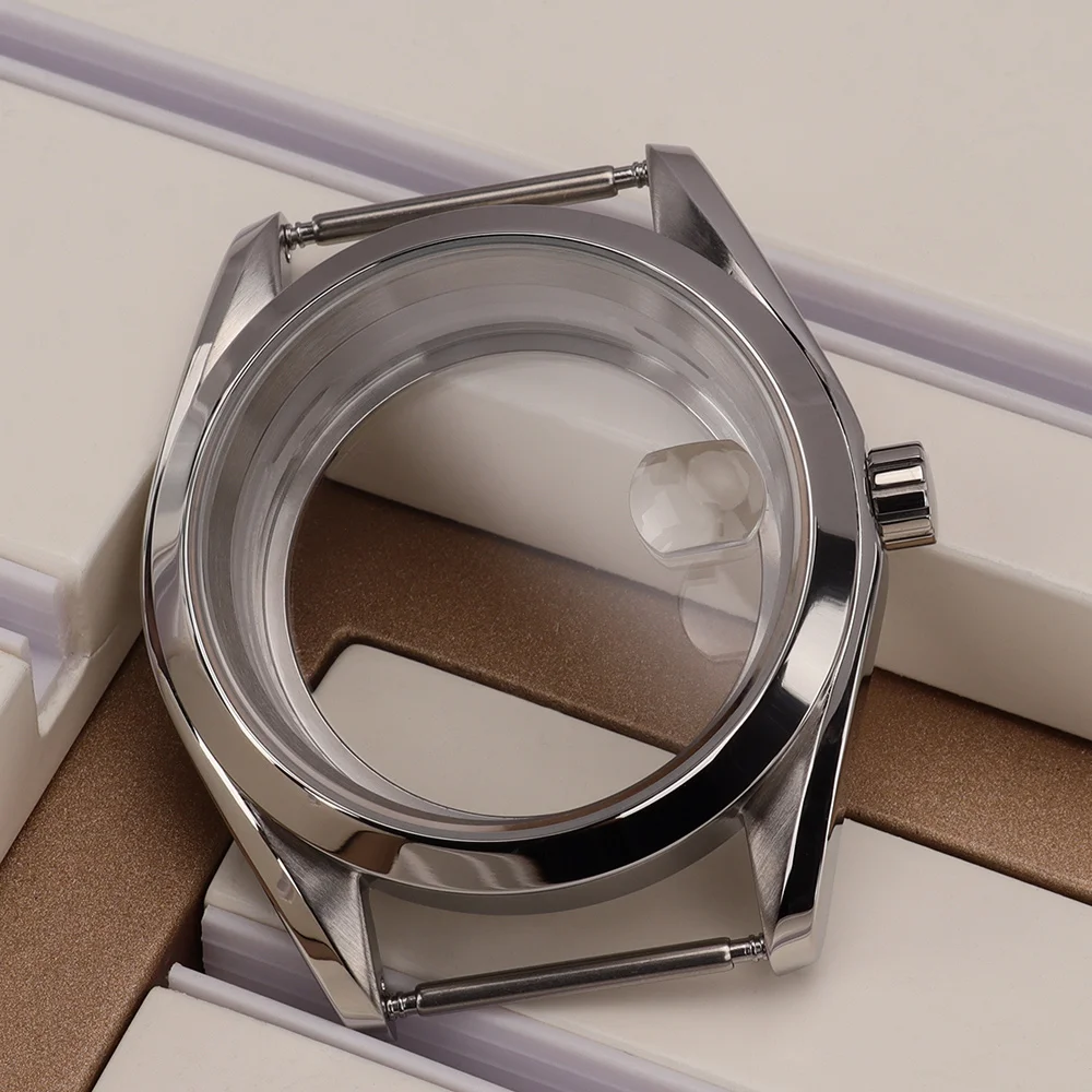 Nh35 Case 39mm Bevel Edge Polished Bezel Watch Cases For NH34 NH35 NH36 NH38 4R36 Automatic Movement 31mm Dial High Quality part