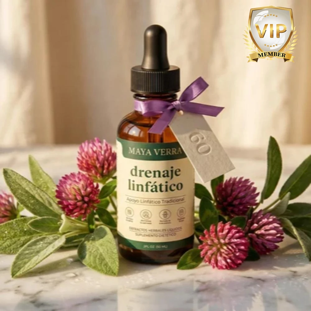 MAYA VERRA Lymphatic Drainage Drops 59ml, Natural Herbal Extract Body Care Drops Non Irritating Dietary Supplement For Unisex