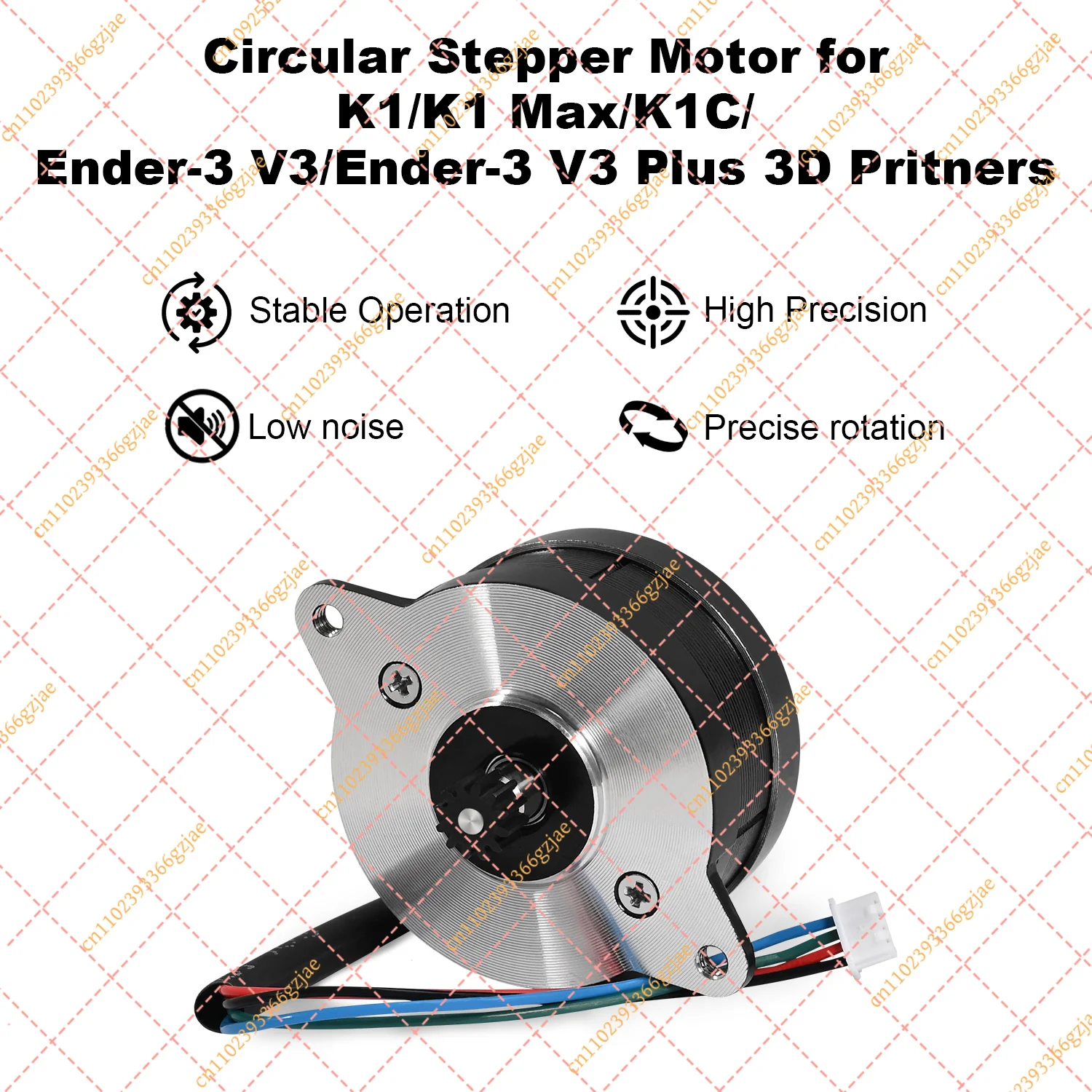 KLF K1 Extruder Stepper Motor with 12 Tooth Gear for Creality K1,K1C,K1 Max,Ender 3 V3,Ender 3 V3 Plus 3D Printers
