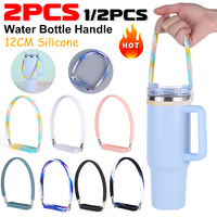 Soft Silicone Water Bottle Handle Silicone Portable Thermo Bottle Sling Carrier Holder With Strap for  Stanley Cup Accessories