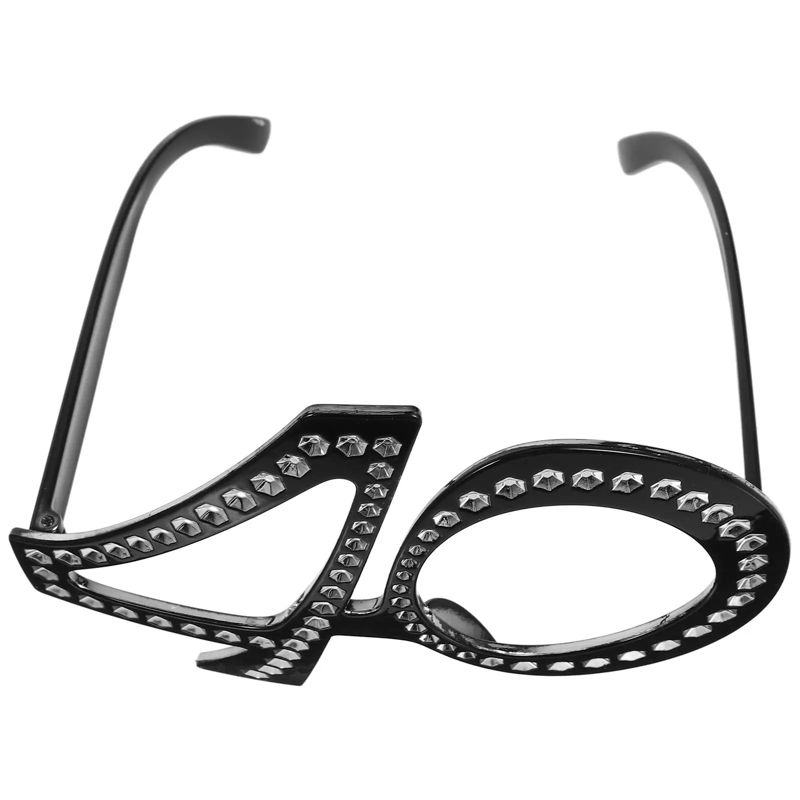 

Digital Eyewear Novelty Glasses Photo Props 40th Birthday Black Lightweight Party Supplies Eyeglasses Adults Travel