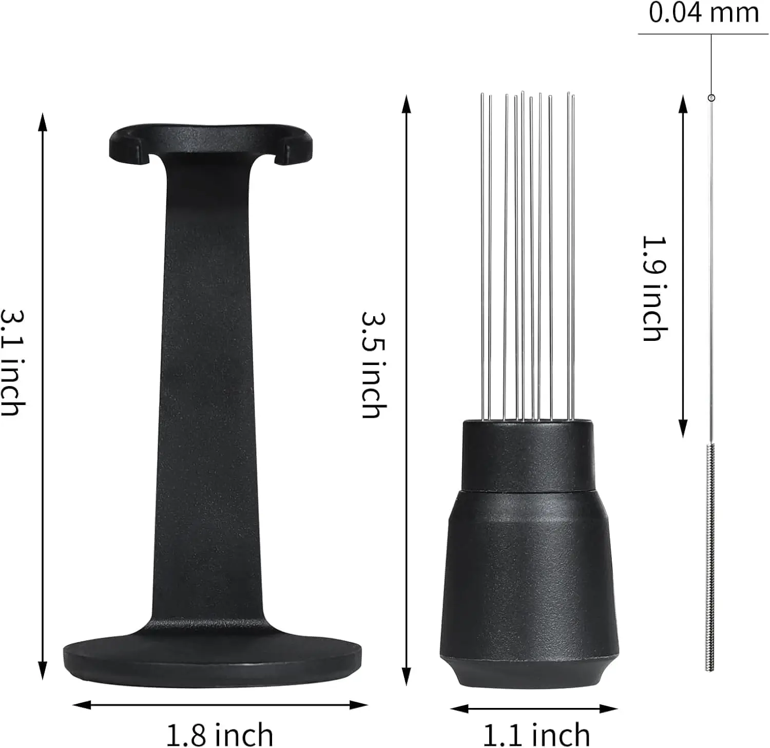 304 Stainless Steel WDT Tool for Luxe Cafe & Breville Espresso Machines, with Replacement Needles