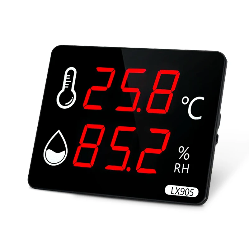 Digital Temperature and Humidity  Instruments Thermometer Meter outdoor Sauna Swimming Pool uesd LED with Temperature Sensor