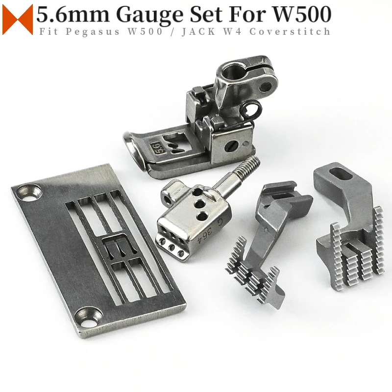 

5.6mm Gauge Set Fit Pegasua W561, JACK W4, Zoje W562 Flat-Bed Coverstitch Interlock Sewing Machines