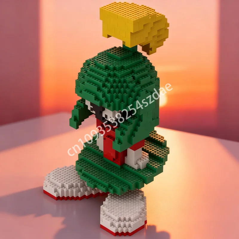 

1508pcs MOC Marvin The Martian Sculpturesed Model Building Blocks Construction Christmas Gifts Assemble DIY Toys Idea Brick Kids